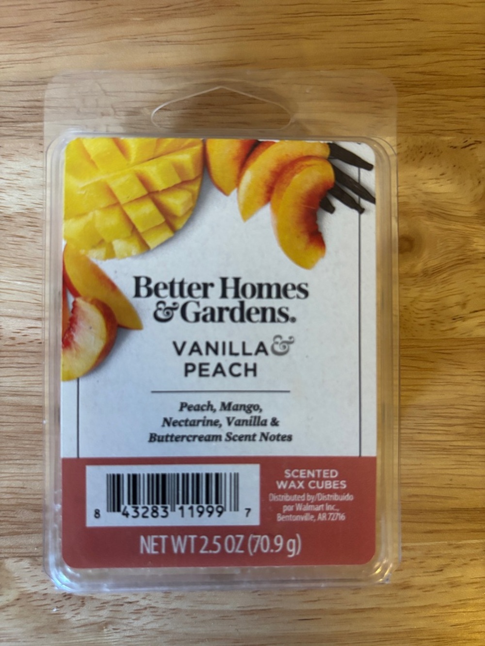 Better Homes & Gardens Scented Wax Cubes Vanilla and Peach